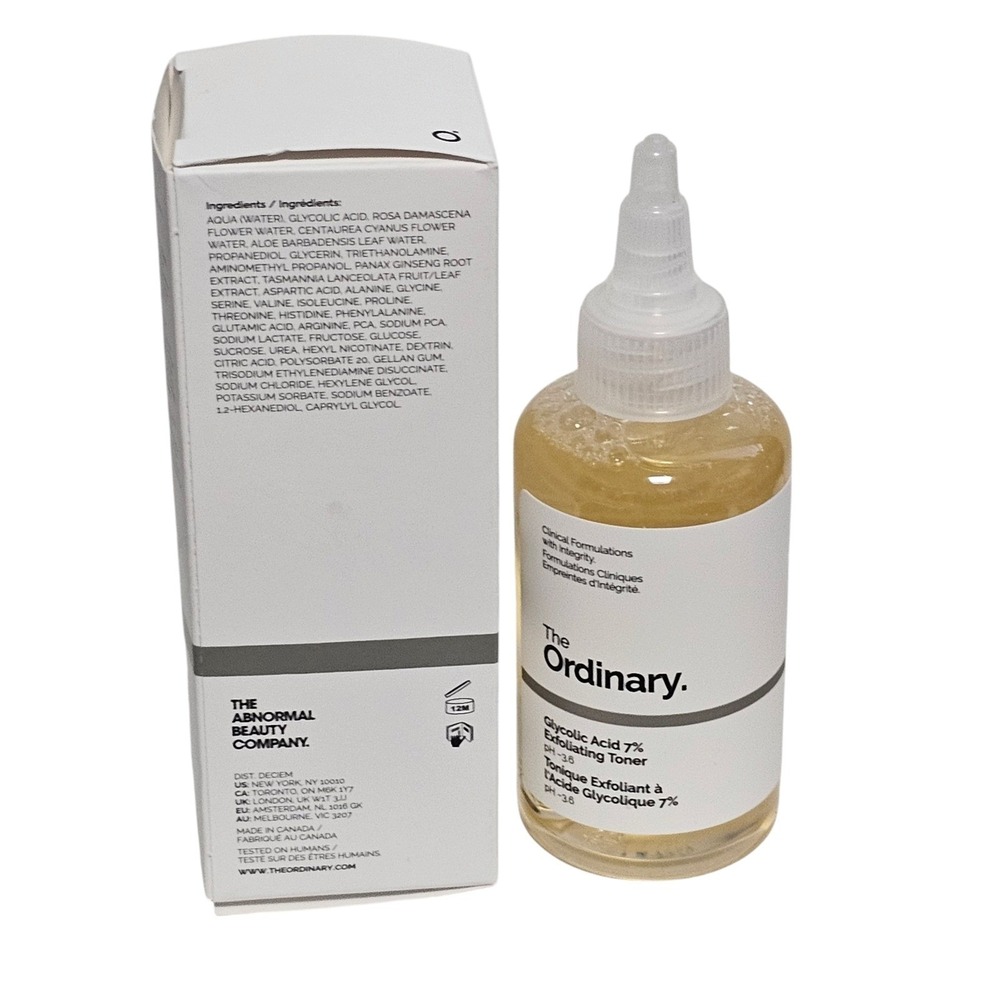 The Ordinary Glycolic Acid 7% Exfoliating Toner 3.4 fl.oz. Full Size New in Box - Picture 7 of 10